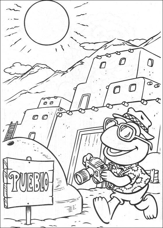 Plansa de colorat cu Bebelusi Muppet 36 30